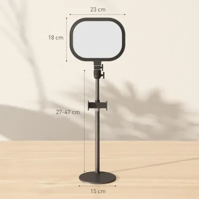 LED Sänglampa 10 Dimningsnivåer 5 Färger 23 x 23 x 65 cm