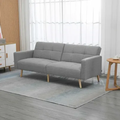 Bäddsoffa med Bäddfunktion och Sittkuddar 205 x 88 cm