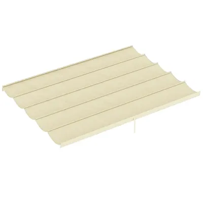Pergolatak Prisvärd Cremefärgad Polyester 4 x 3 m