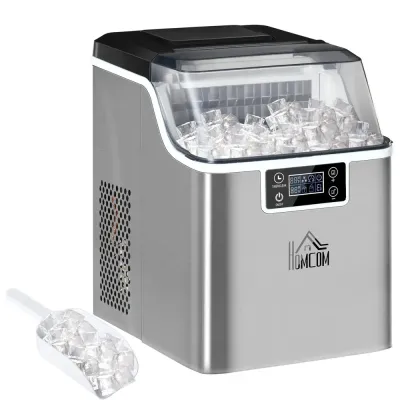 Iskubsmaskin 20 kg/24h med 3,2 l Vattentank Silver 2,3 l Ismaskin