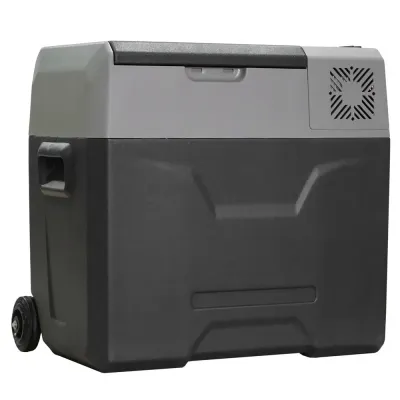 Elektrisk Kylbox 50 L med Hjul, Grå