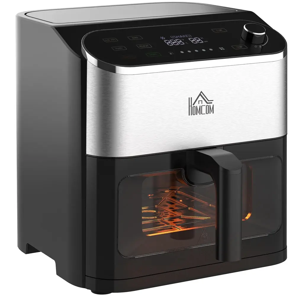 Varmluftsfritös med Pekskärm Stor Airfryer med Fönster