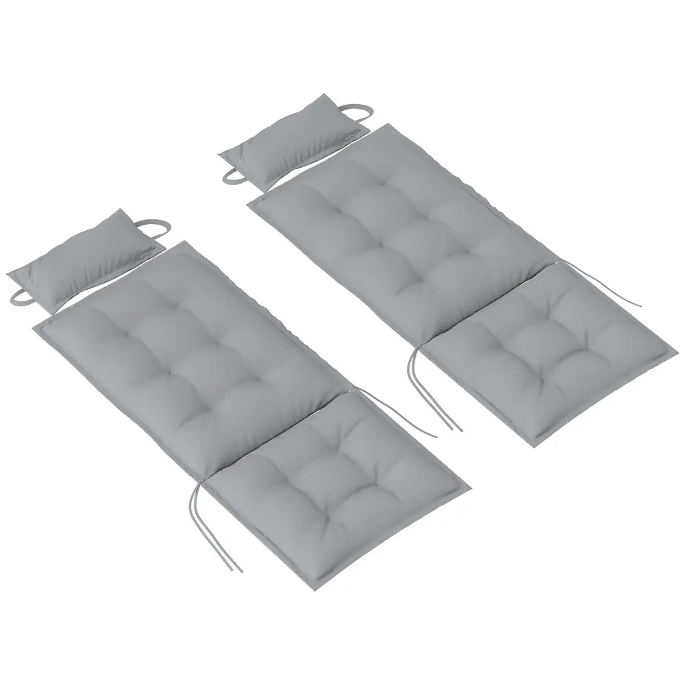 Set 2 Kuddar för Solstolar 50 x 116 x 5 Cm