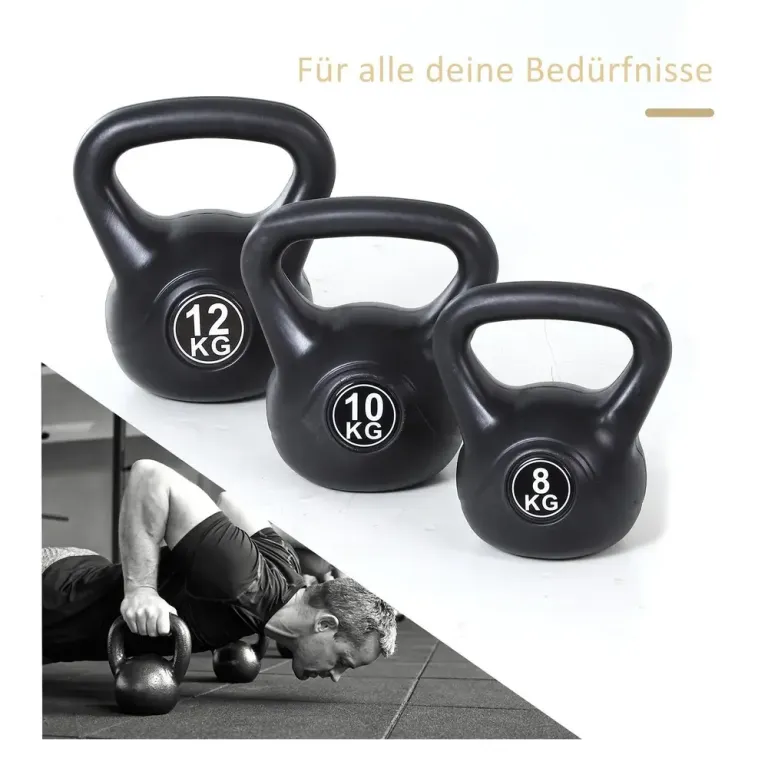 Kettlebell Prisvärd Svart för Hemmaträning