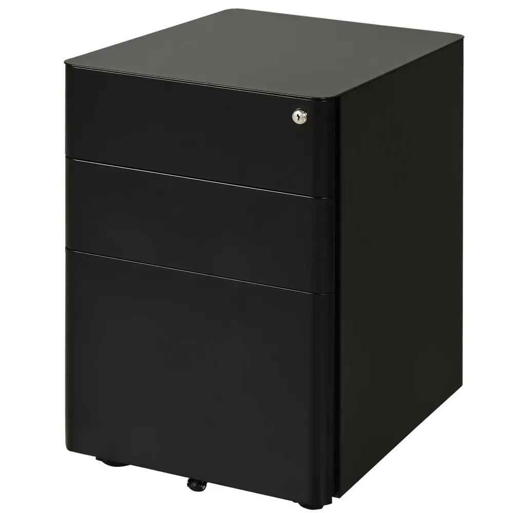 Rullcontainer Mobilt Arkivskåp 3 Lådor 39 x 48 x 59 Cm