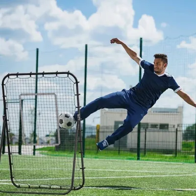 Fotbollsrebounder & Returnät Justerbar Vinkel