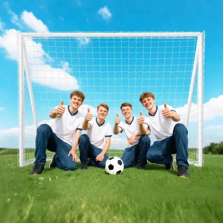 Fotbollsmål med Nät och Markpinnar 240 x 90 x 180 cm
