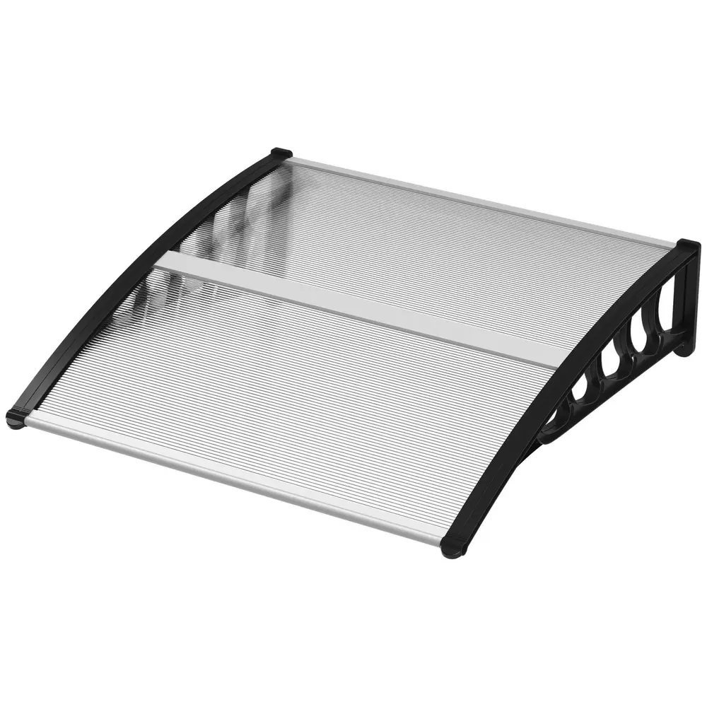 Entrétak Dörrtak Svart av Aluminium 103 x 96,5 x 27 cm