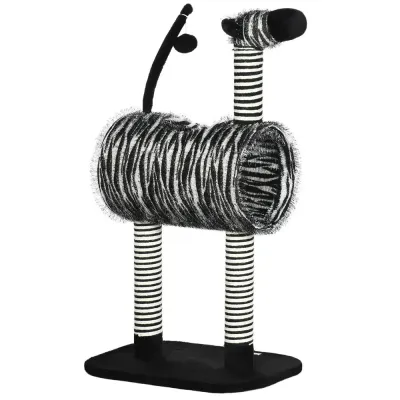 Klösträd i Zebra- Unik Klösmöbel med Tunnel 93 cm