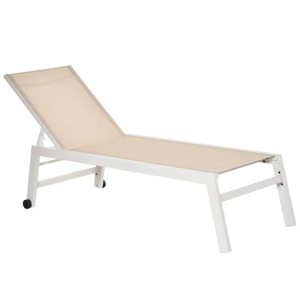 Solsäng i Aluminium Solstol 5 Lägen 169 x 65 x 102 Cm
