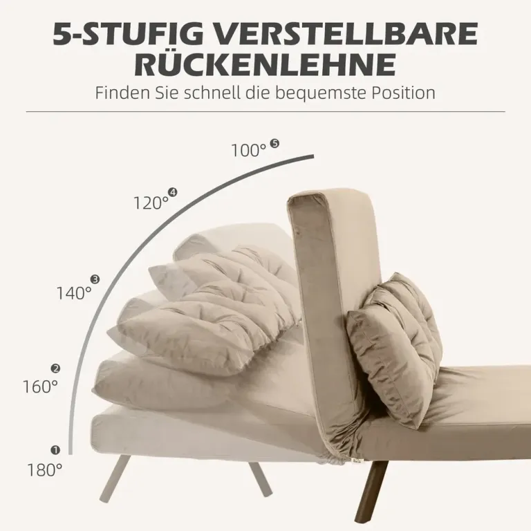 Bäddsoffa 2-Sits Soffa Ljusbrun 102 x 73 x 81 cm