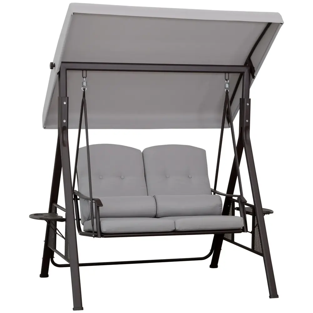 2-Sitsig Hammock med Soltak 162 x 118 x 173 Cm