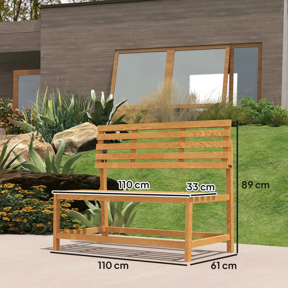 Soffa Modern i Trä 110x61x89 cm