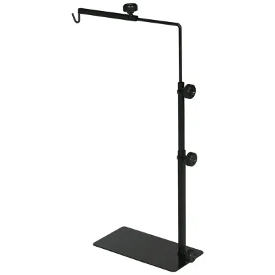 Justerbart Lampstativ för Terrarier, Svart Värmelampa Höjdjusterbart
