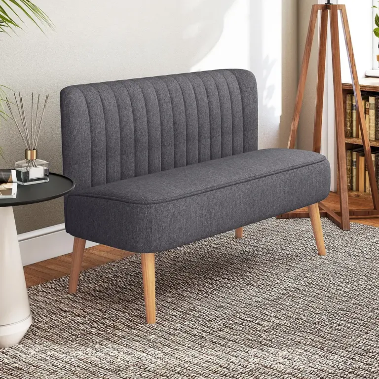 2-sits Soffa i Mörkgrått Tyg Tvåsitssoffa