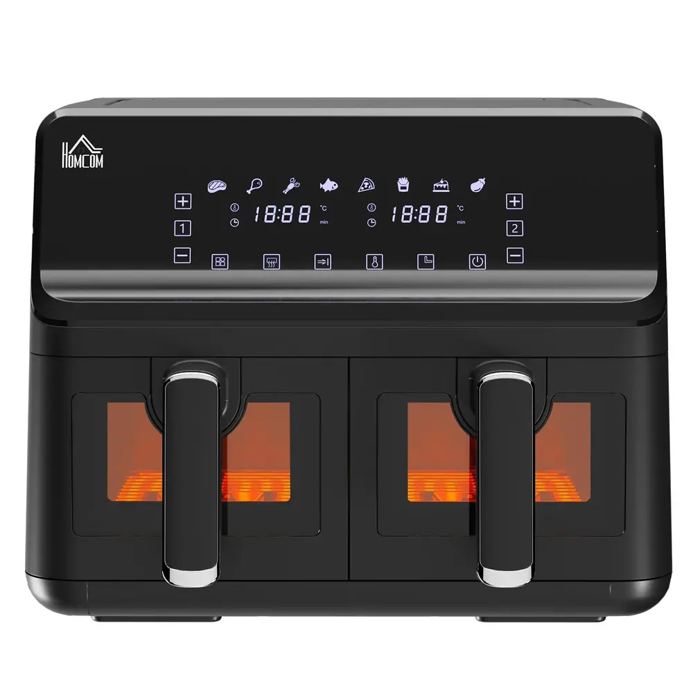 Air Fryer 2 x 4 L Frityrkorgar 8 38,5 x 38 x 30,5 Cm