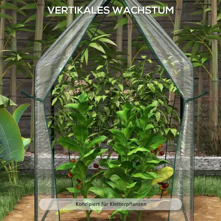 Tunnelväxthus Litet Växthus Grön av PE och Stål Vindtät