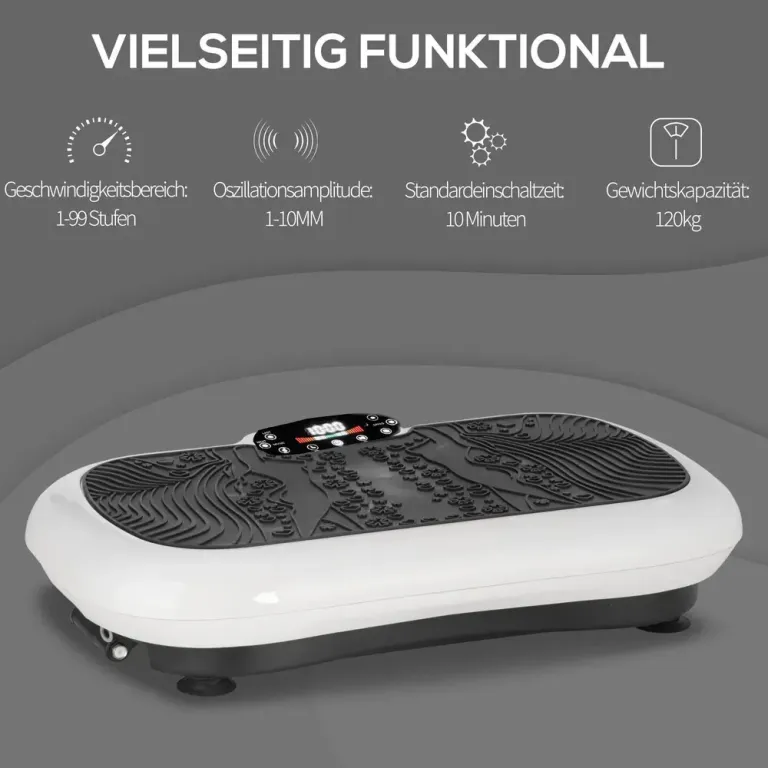 Vibrationsplatta med 99 Nivåer och Träningsband
