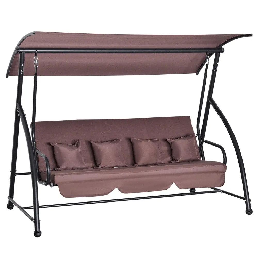 Hammock med Liggfunktion 3-Sitsig 215 x 120 x 165 Cm
