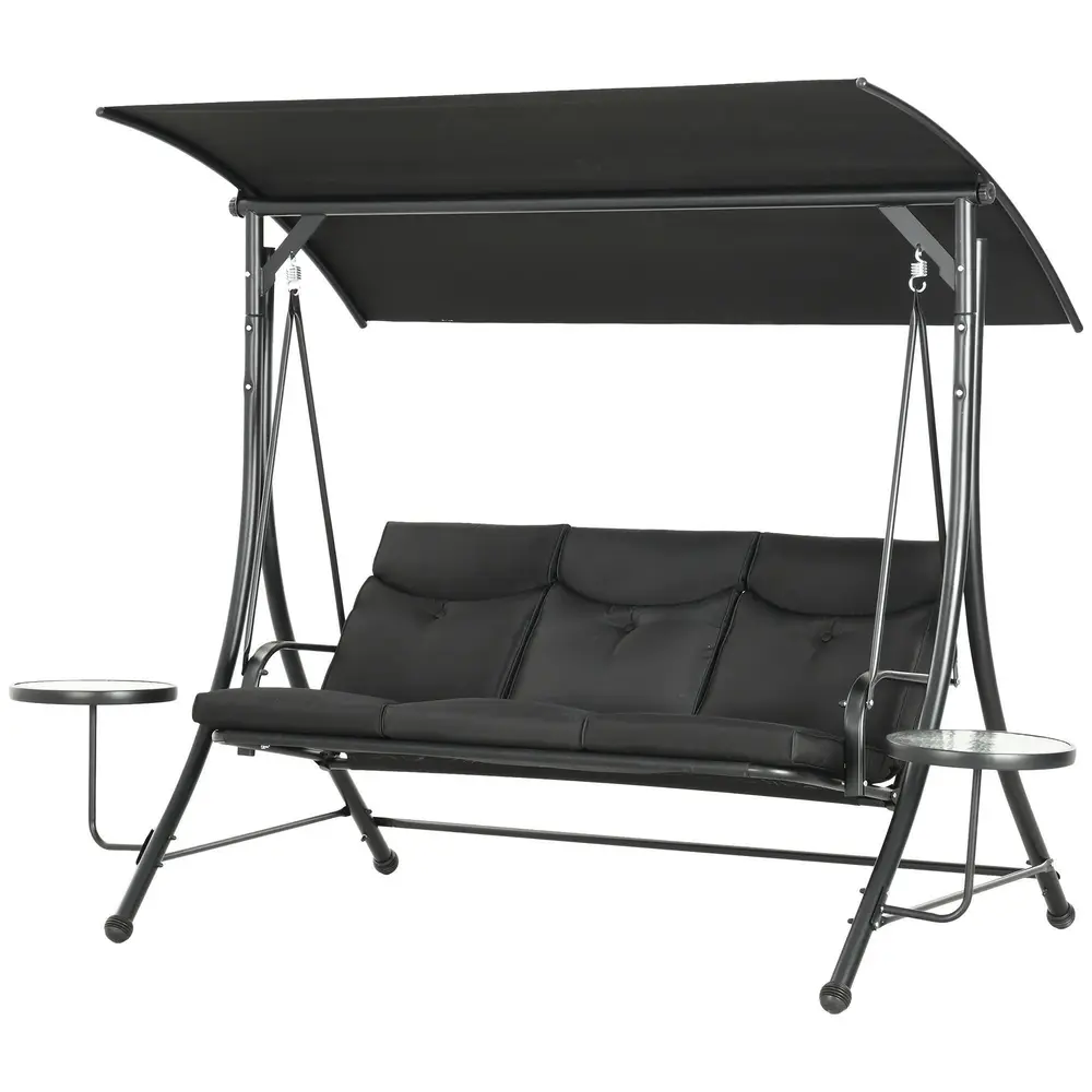 Hammock 3-Sits Svart 271 x 125 x 177 cm