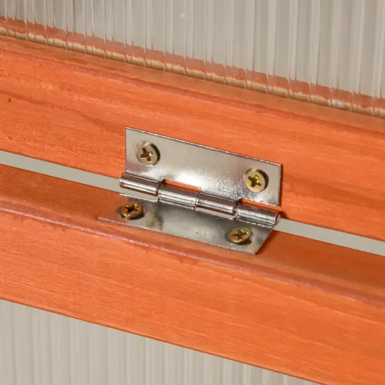Kallbänk med Polykarbonattak Drivhus i Trä Mini Växthus