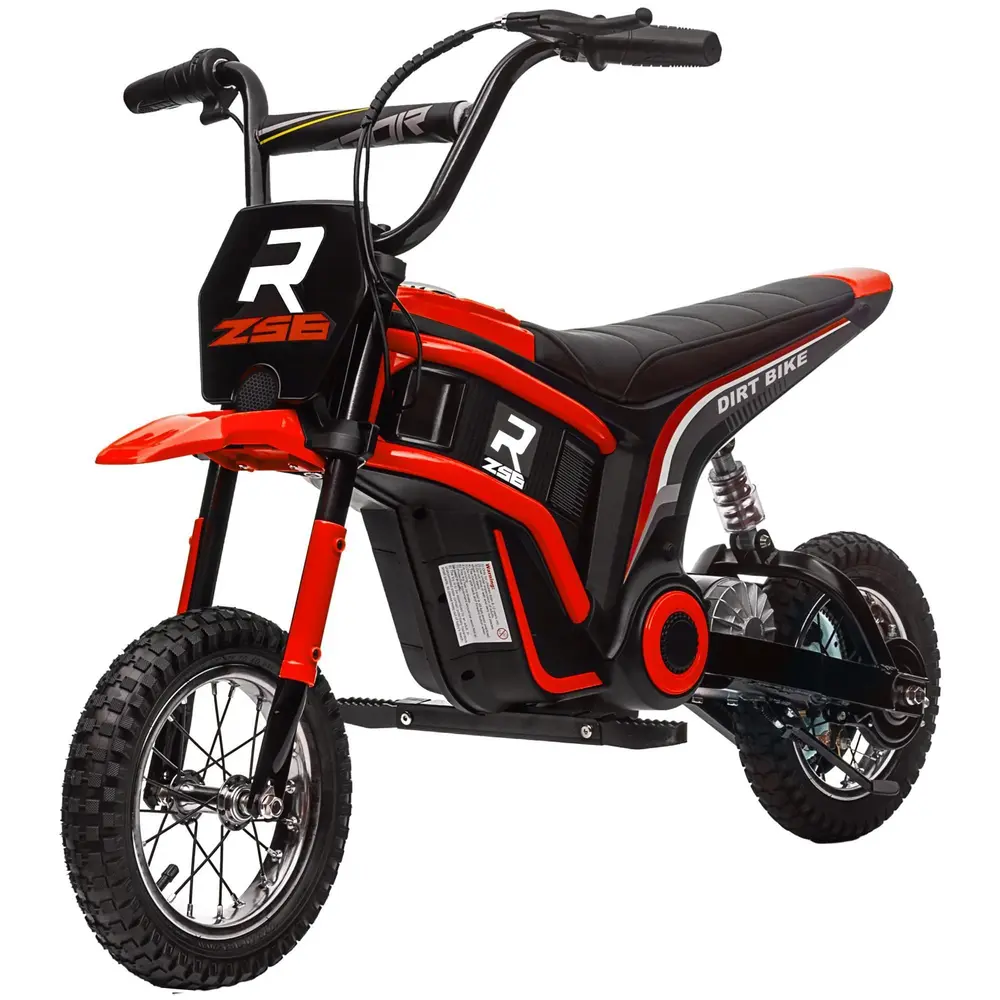 Elmotorcykel för Barn 24V med Horn Ljus och Vridreglage