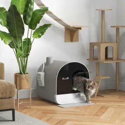 Kattlåda Katt-Toalett med Filter & Tak