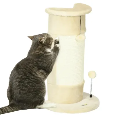 Kattskrapstolpe Klösträd Krämvit av Sisal Klösstolpe Leksaker