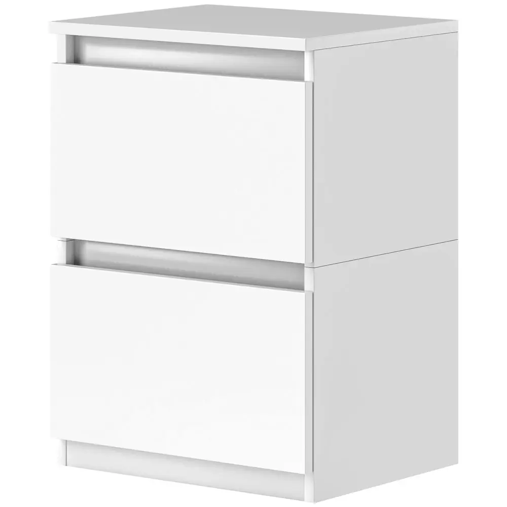 Sängbord Vit av Trä Sidobord 40 x 32 x 56 cm