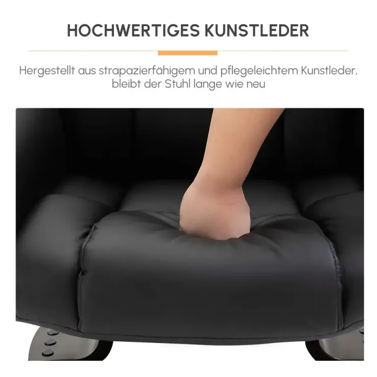 Avkopplande Stol med Massagefunktion Massagefåtölj Konstläder
