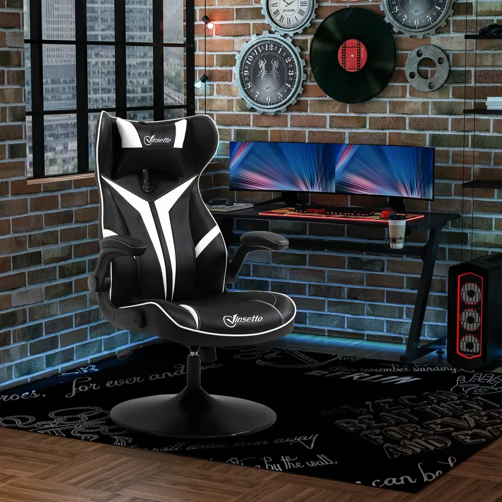 Ergonomisk Gamingstol i Konstläder 67 x 75 x 106-112 Cm