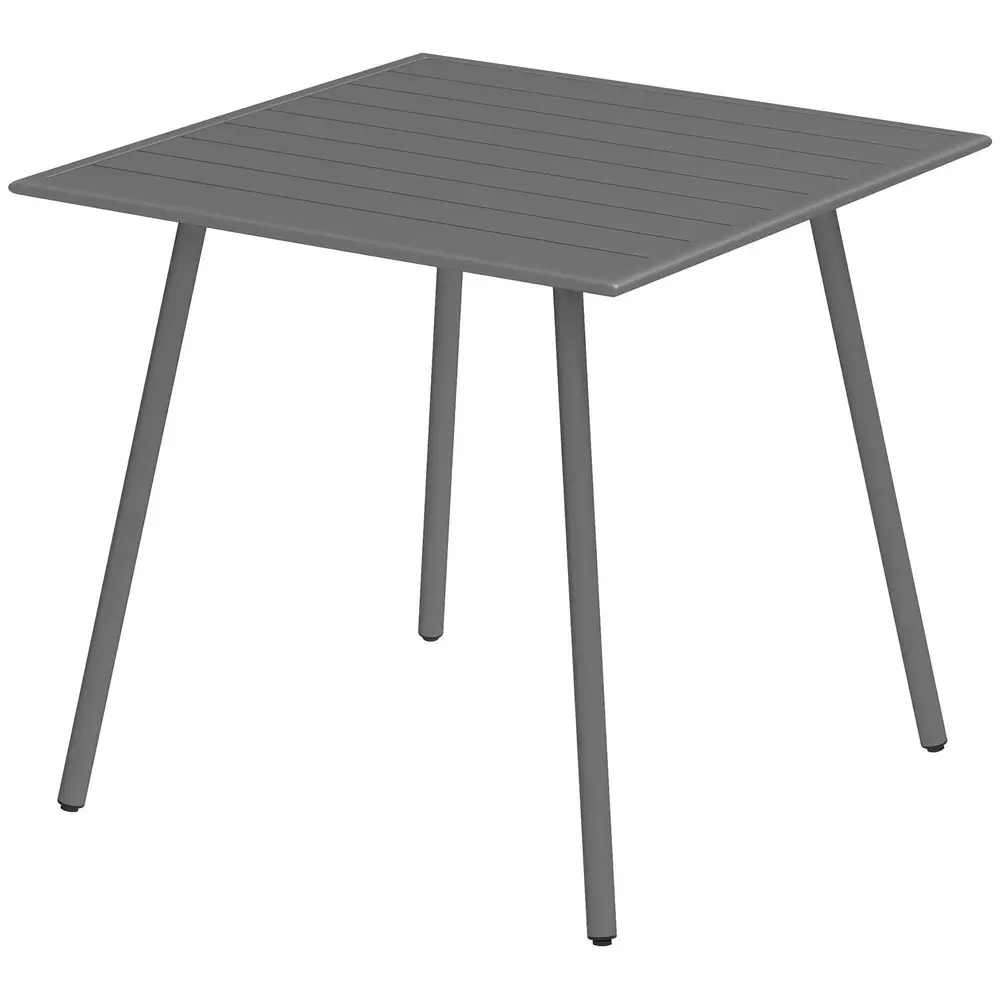 Trädgårdsbord Campingbord Hopfällbart Grå 80 x 80 x 74 Cm