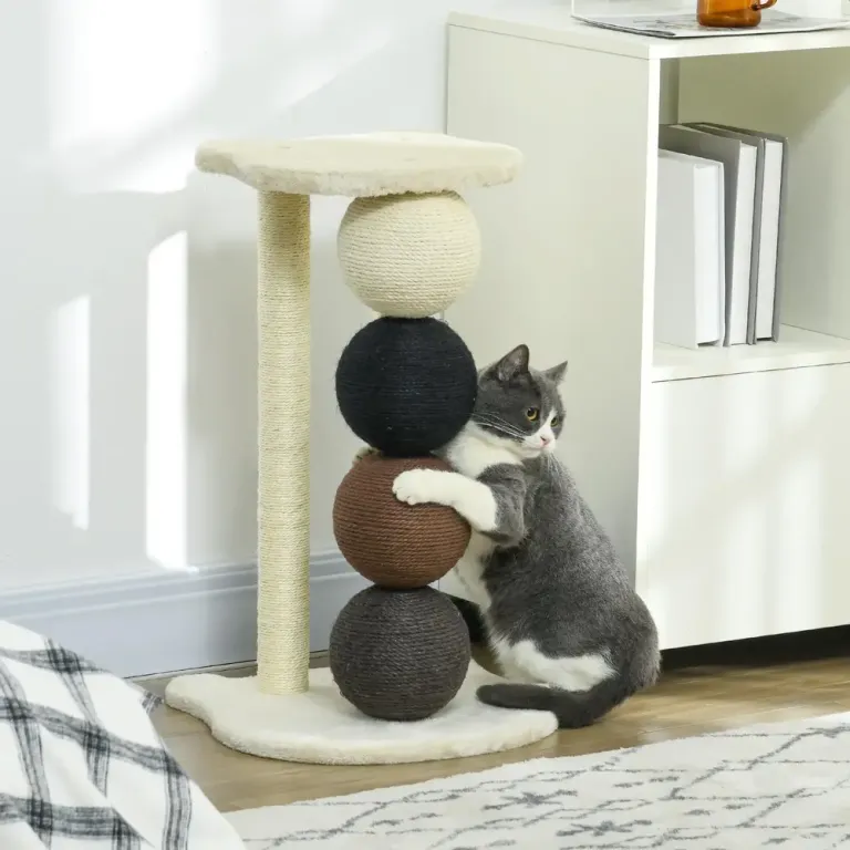 Klösträd för Katter med Koja och Sisalpelare 15 cm