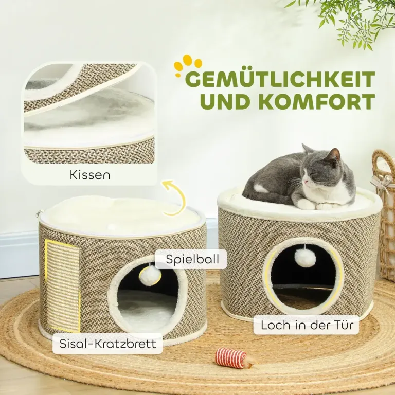 Klöstunna 3 Våningar med Kattgrottor, Brun