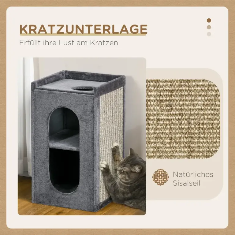 Klöstunna med Två Kattgrottor och Liggplats, Grå