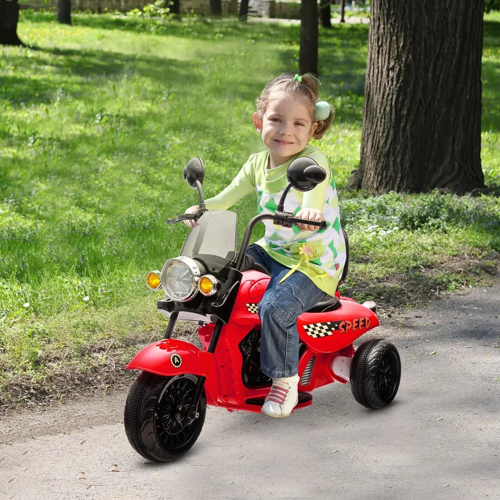 Elmotorcykel Barnmotorcykel Röd av Plast och Metall