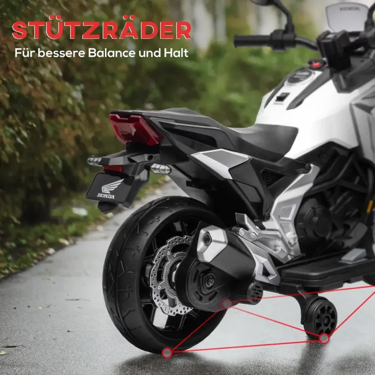 Elmotorcykel för Barn med Musik och Ljus Upp till 30 kg Honda