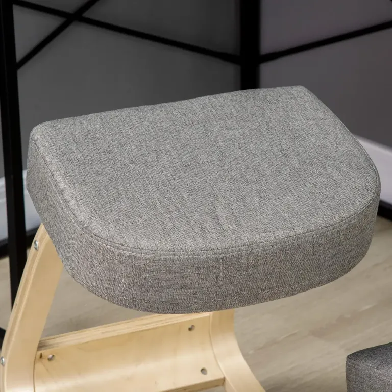 Knästol Ergonomisk Sittpall för Sund Sittställning Björkträ