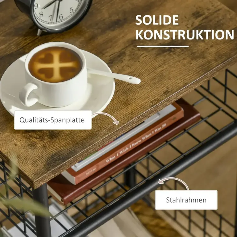 Köksvagn med Korgar och Hyllor Rullbar Industriell Design