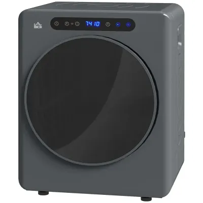 Kompakt Torktumlare 6 Program 40-60°c 3 kg Kapacitet, Grå Display