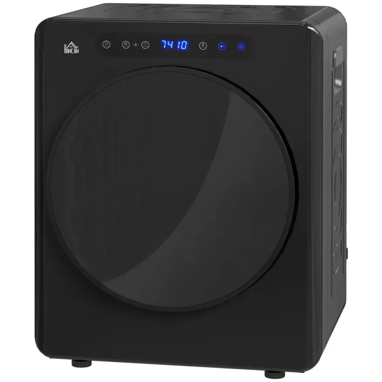 Kompakt Torktumlare 6 Program 40-60°c 3 kg Kapacitet, Svart Display