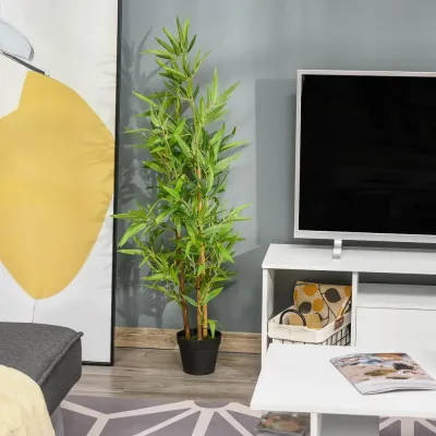 Konstgjord Bambu Naturtrogen Konstväxt Dekorativ 120 cm