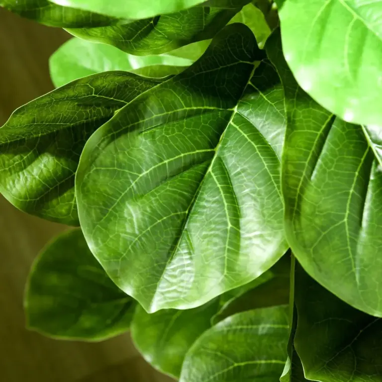 Konstgjord Ficus 90 Realistiska Blad 110 cm, Grön Fikusväxt Kruka