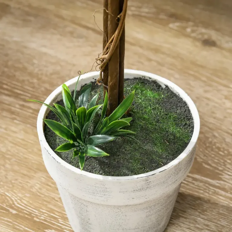 Konstgjord Växt Lavendel Set 2 Krukväxter Lila 60 cm, Vit Konstväxt