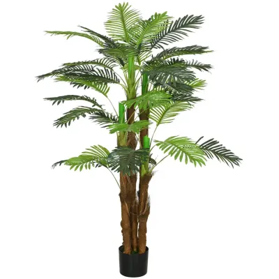 Konstgjord Växt Palm Grön av Plast Konstträd 36 160 cm Realistiska