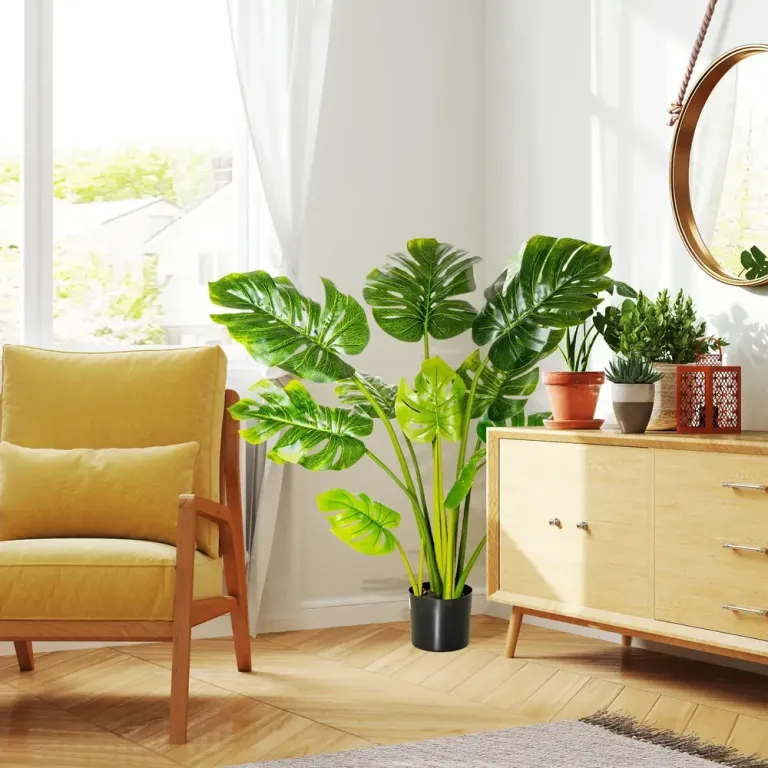 Konstgjorda Monstera Växter i Kruka 110 cm Konstväxt
