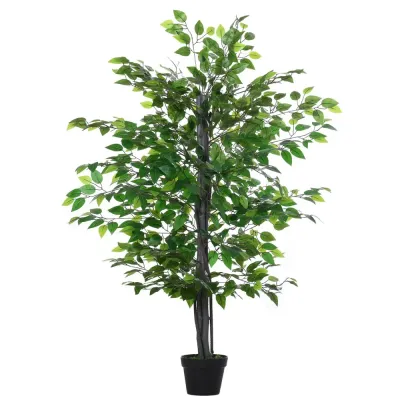 Konstgjort Banyan-Träd Naturtrogen Konstväxt Banyanträd Kruka