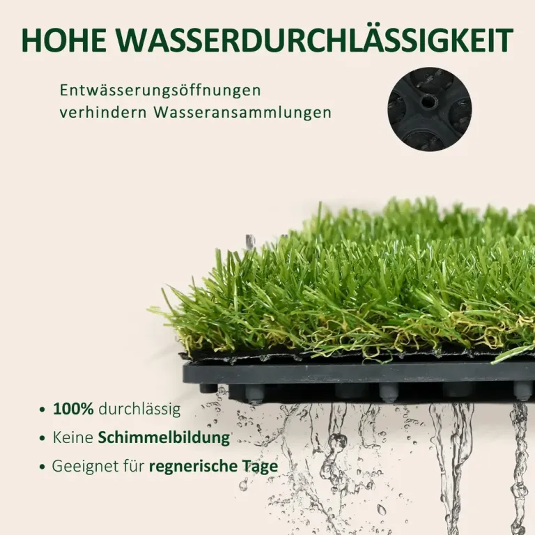 Konstgräs med Dräneringsfunktion 6 500 30 x 30 cm