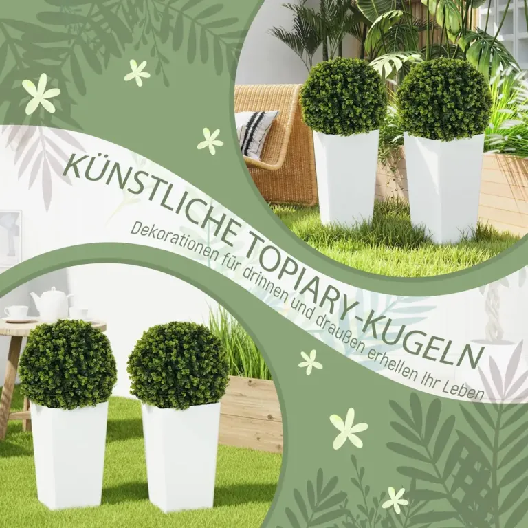 Konstväxt Eukalyptus 2-Pack Grön Plast Konstgjord 65 cm Konstgjorda