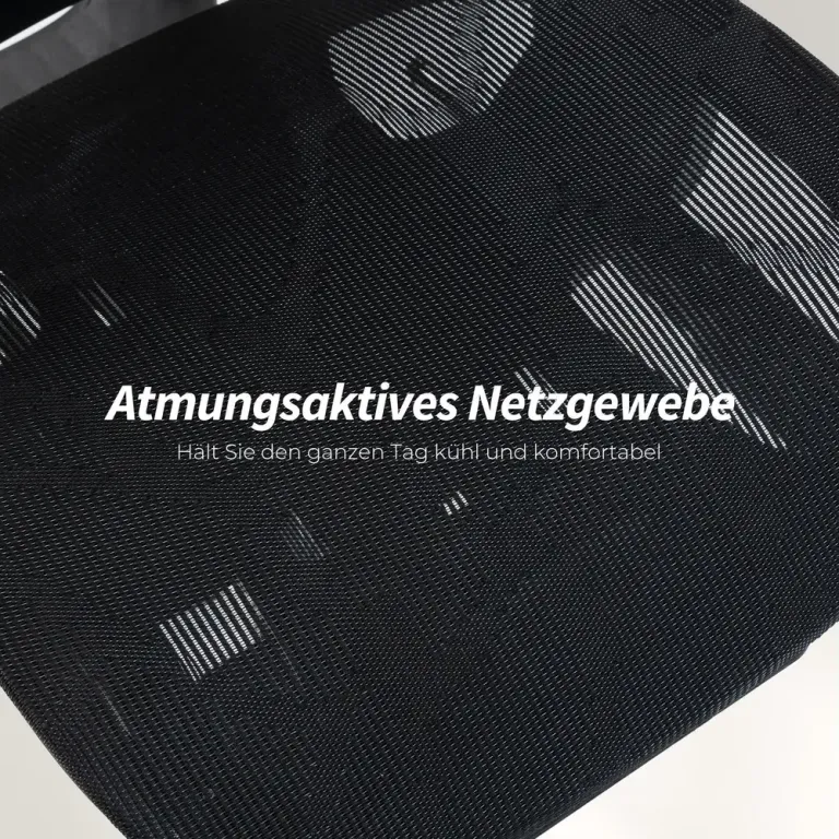 Kontorsstol Ergonomisk Svart Mesh och Plast för Hemmakontor Ryggstöd